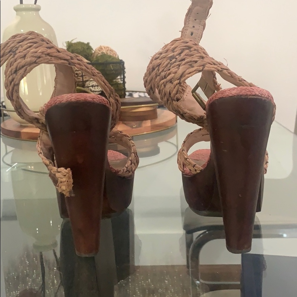 Braided Platform Heels - Picture 3 of 3